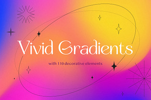 Vivid Gradient Backgrounds Set