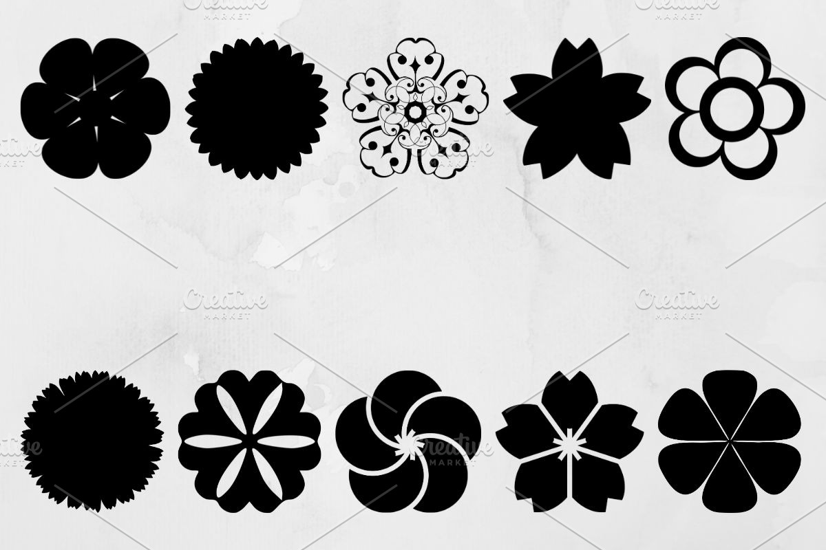 Flower Silhouette SVG #2, an Object Illustration by newminddesign (Photo 1 of 3)