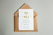 Wedding Invitation Gold, a Templates & Theme by DevineWedding (Thumbnail 1 of 3)