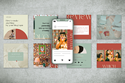 Teal&Red Instagram Templates Pack, a Social Media Template by Social Media Designer (Thumbnail 2 of 6)