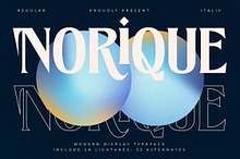 Norique Modern Display Typeface