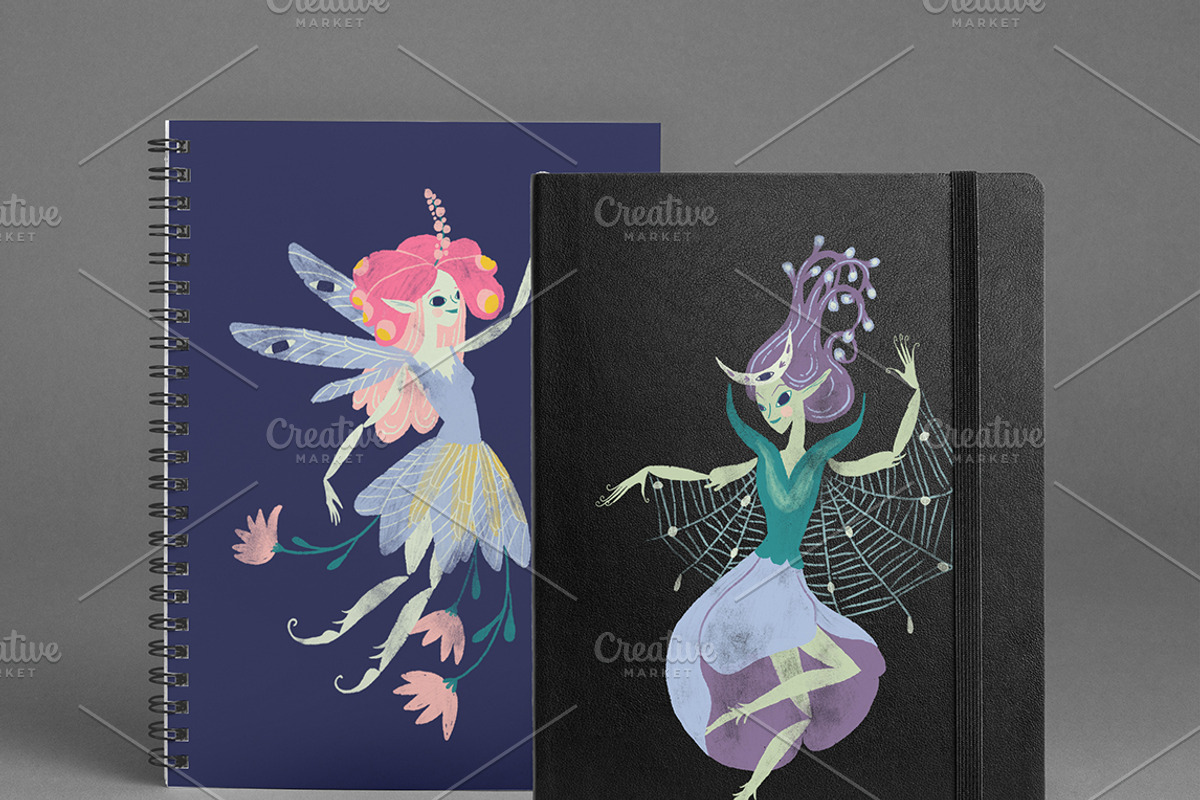 Midsummer Fairies PNG Clip Art, an Illustration by Lilla Bölecz (Photo 6 of 6)