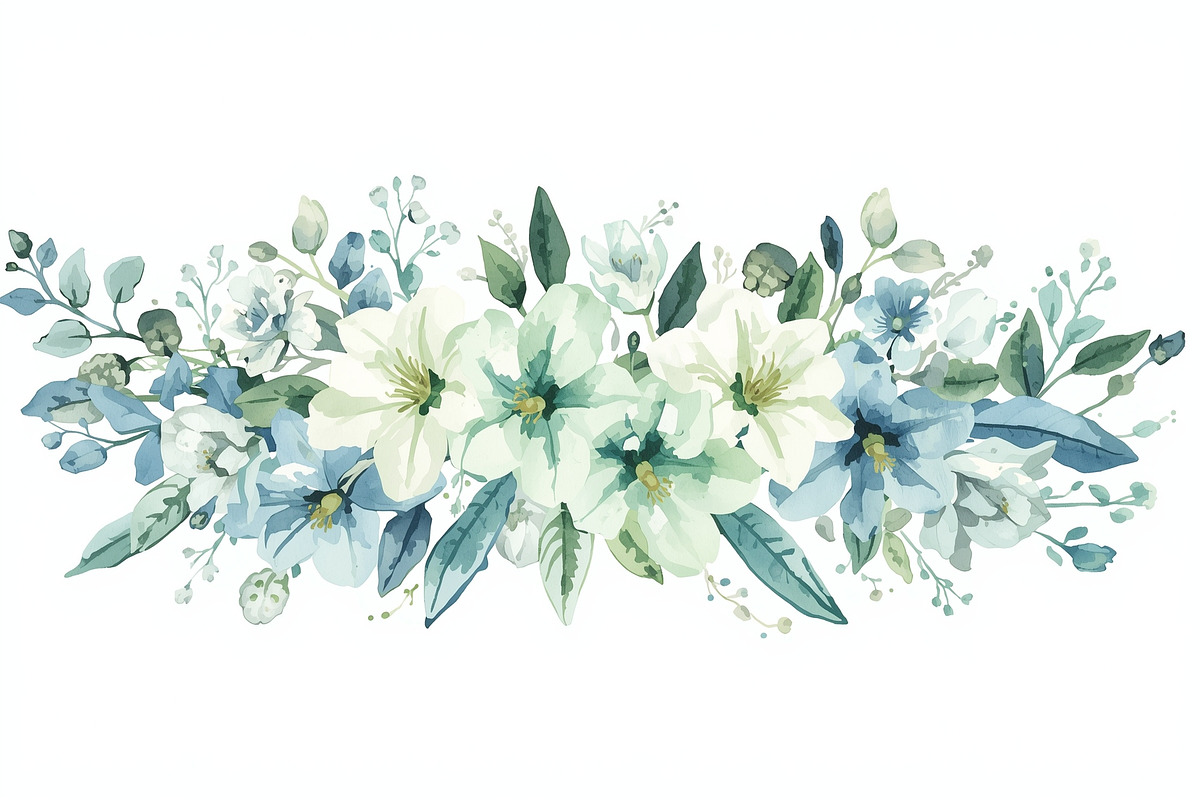 Soft White Floral Bundle, an Illustration by balal (Photo 6 of 10)