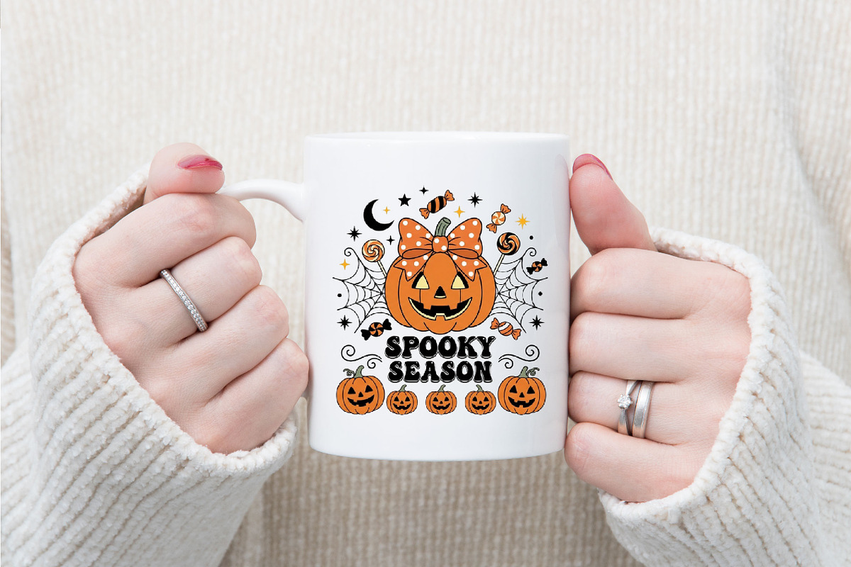 Coquette Bow Pumpkin PNG, a Seasonal Illustration by Designking (Photo 4 of 4)