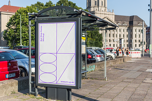 Berlin Bus Stop Poster Mockup