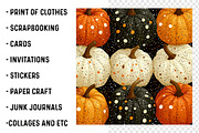 Polka Dots Pumpkin Digital Paper, a Transportation Illustration by SinaCreation (Thumbnail 3 of 5)