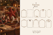 Vintage Christmas Fair Vector Set, an Object Graphic by VerAna (Thumbnail 7 of 19)