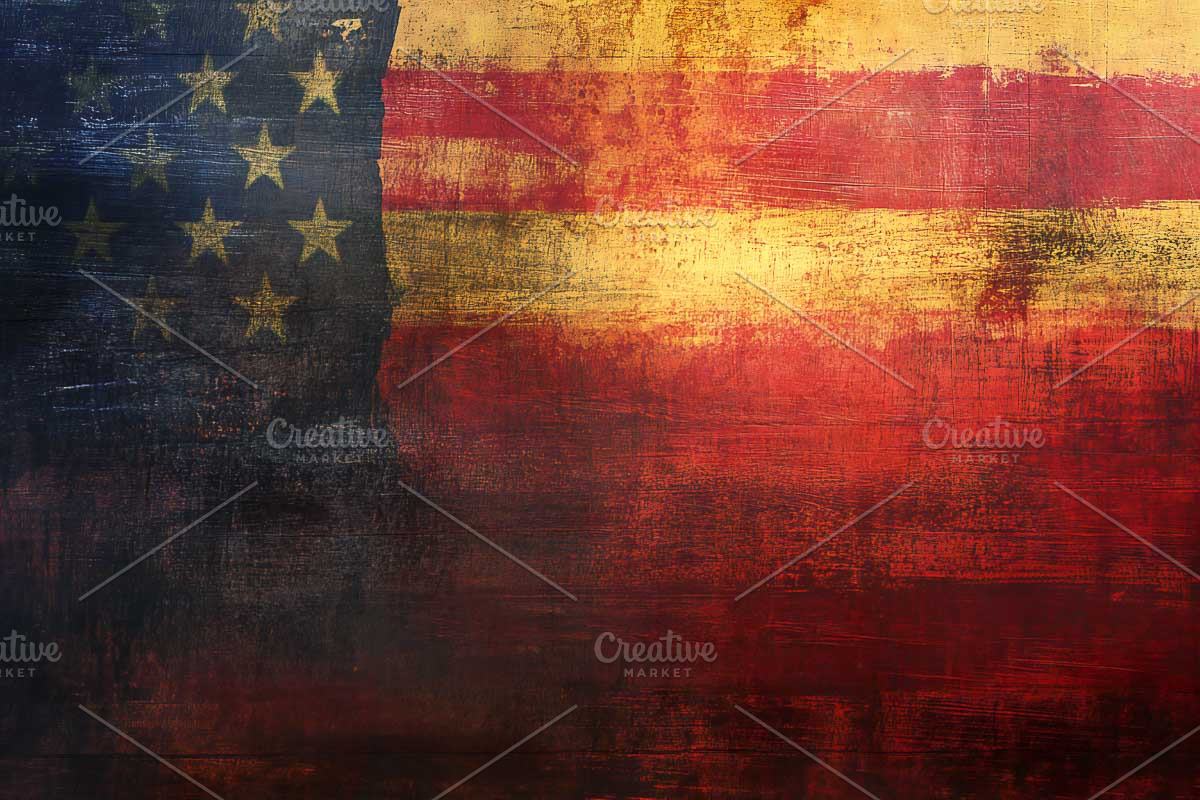 July 4, the U.S. independence flag, a Background Graphic by VetalStock (Photo 2 of 9)