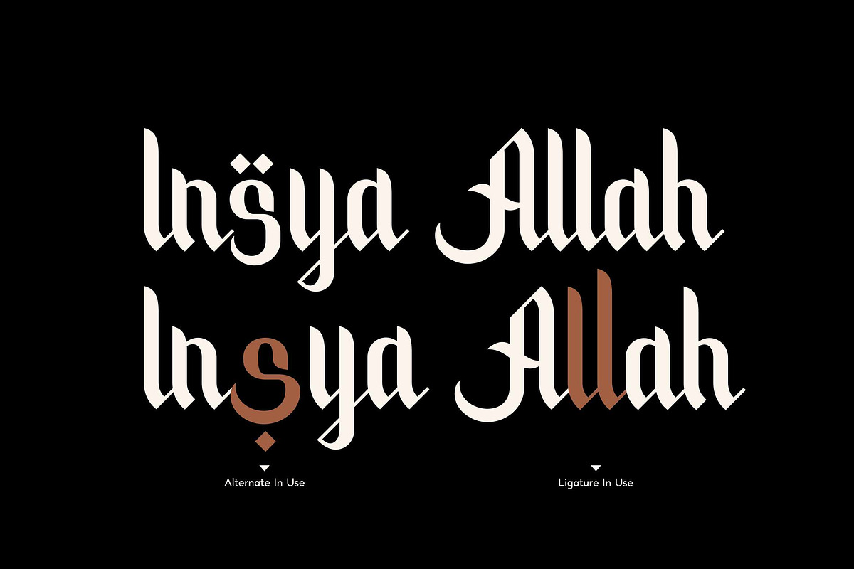 Khollilah - Arabic Font Style, a Font by Runsell Studio (Photo 3 of 5)
