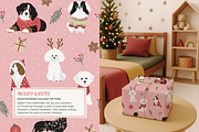Christmas Doggy Dog Pattern, a Pattern Graphic by Mariia Kovalchuk (Thumbnail 6 of 10)