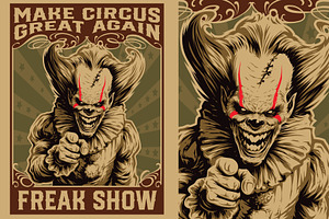 Make circus Great Again, an Illustration by daver2002ua