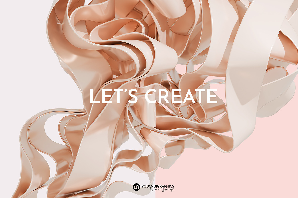 Ribbons Abstract 3D Elements, a Graphic by Youandigraphics (Photo 2 of 14)