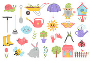Spring and gardening set, a Seasonal Illustration by JulyGart (Thumbnail 2 of 5)