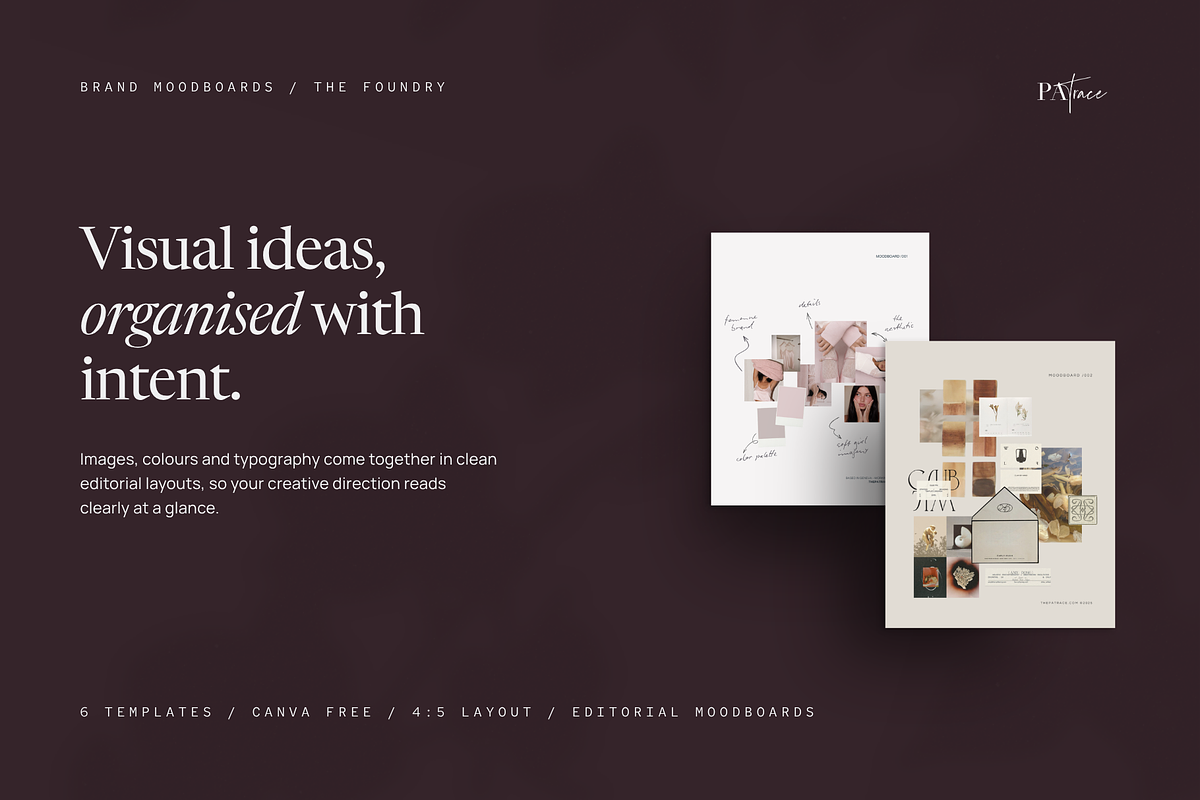 BRAND MOODBOARD Canva Templates, a Branding & Logo Template by Patrace Studio (Photo 3 of 8)