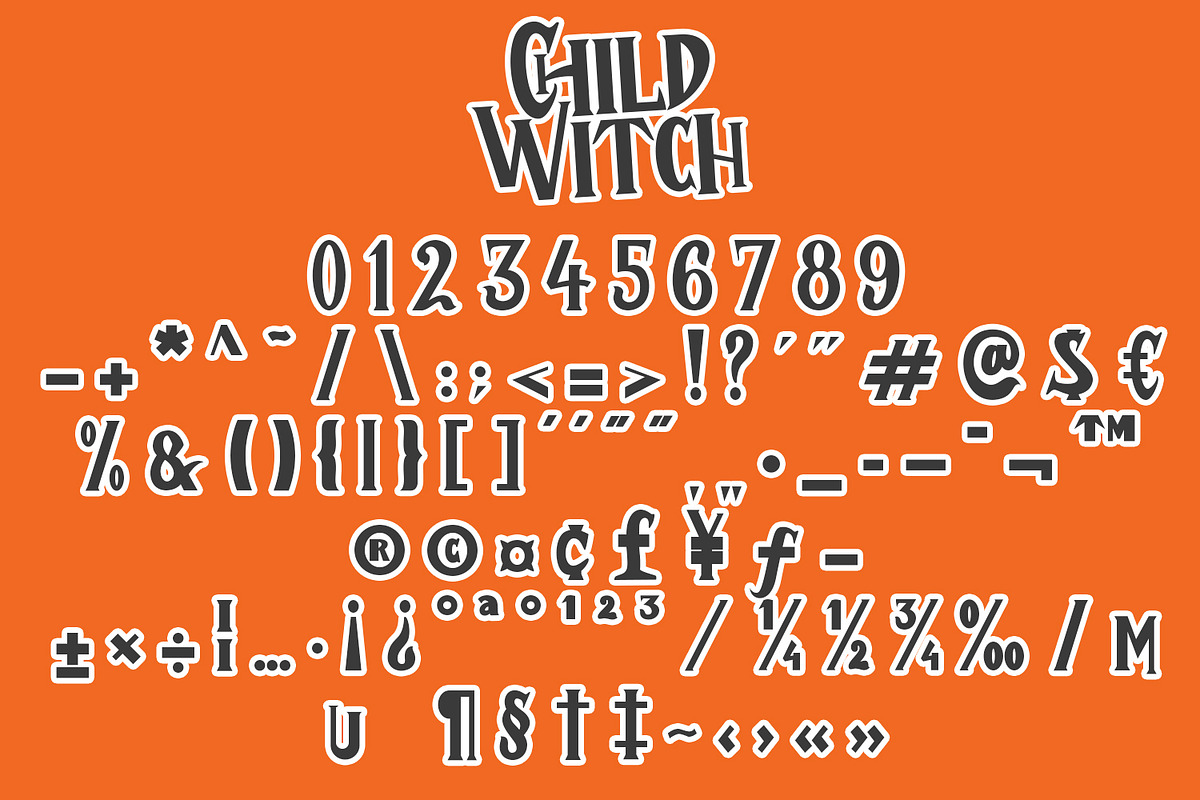 Child Witch - Halloween Typeface, a Font by Arendxstudio (Photo 8 of 9)