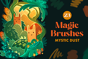 88 Procreate Brushes Bundle, a Brush Add-On by Moon House Shop (Thumbnail 2 of 24)