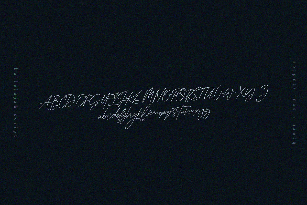 Hallelujah Script | Handwritten Font preview 8