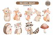Watercolor Woodland Clipart Bundle, an Illustration by TatiMockup (Thumbnail 2 of 4)