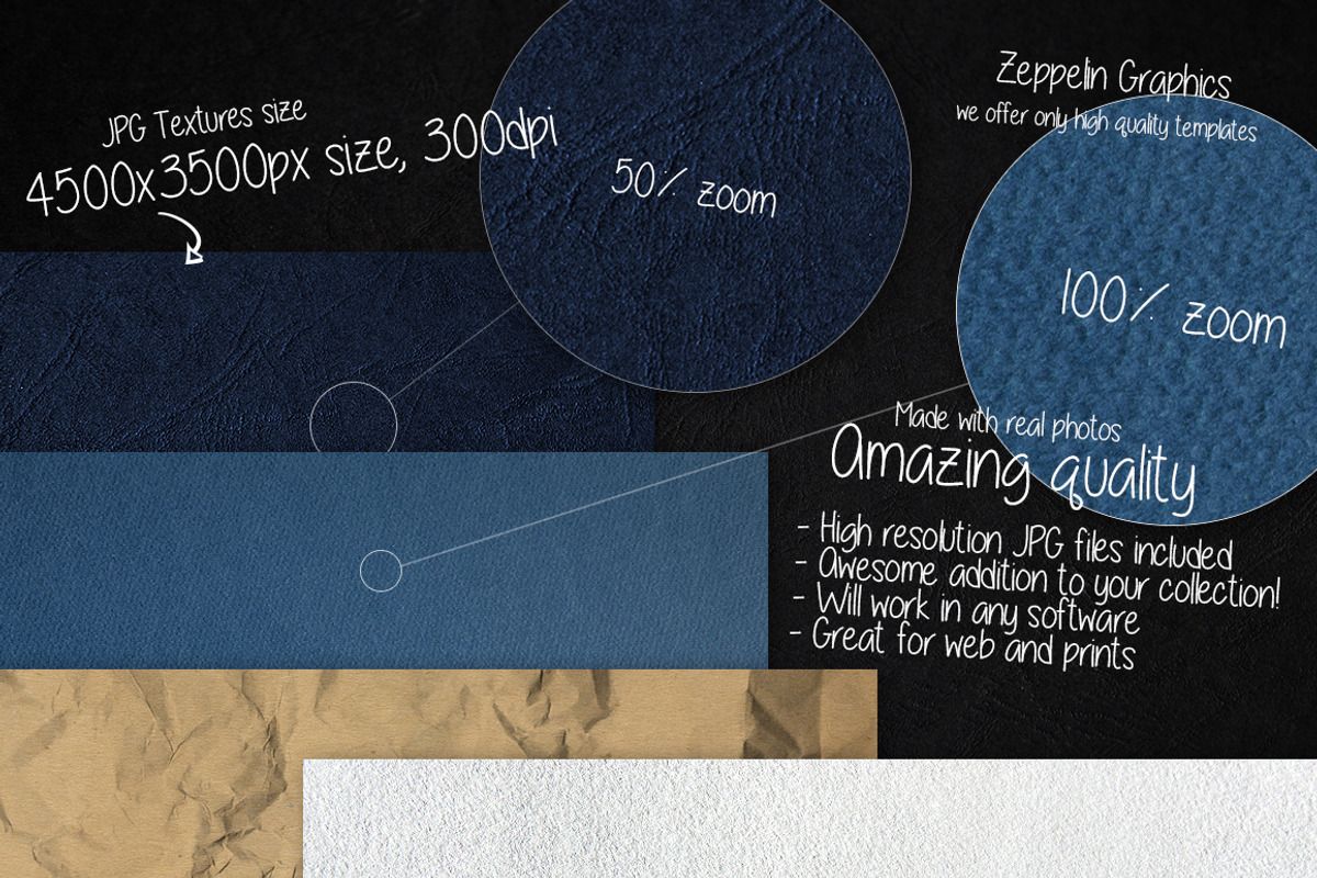 50 Paper Textures Set, a Texture Graphic by Graphicdome (Photo 2 of 10)