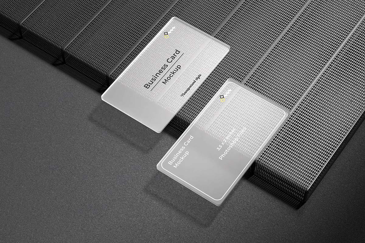 Transparent Business Card Mockup, an Advertising Mockup by Graphicbars (Photo 12 of 13)