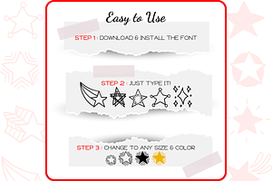 Star Doodles - Dingbats Font