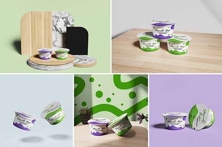 Yogurt Cup Mockup