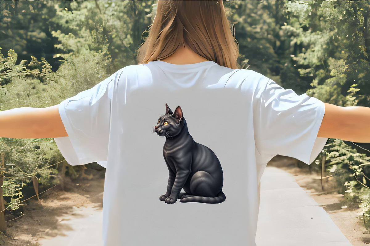 Black Cat Sitting Clipart, an Illustration by CrexoraLab (Photo 2 of 5)