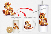 Horse Mother's Day Clipart, a Graphic by Artnoy (Thumbnail 4 of 5)