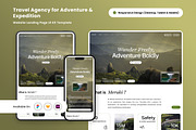Meraki - Travel Agency Landing Page, a Landing Page Template by productype1 (Thumbnail 1 of 5)