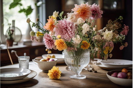 fresh flowers in a vase on a, a Nature Photo by Sergey Kotenev