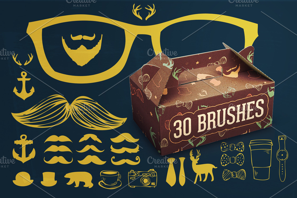 HipsterBox, an Illustration by Layerform Design Co. (Photo 3 of 4)