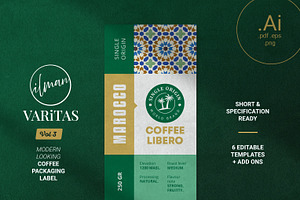 Varitas V3 Coffee Label Templates