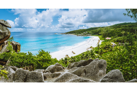 Grand Anse beach from view point. La, a Nature Photo by Igor Tichonow