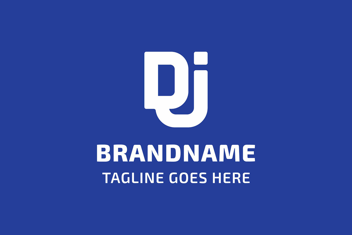 Letters DJ Monogram Connected Logo, a Branding & Logo Template by Pray Art Design Studio (Photo 2 of 2)