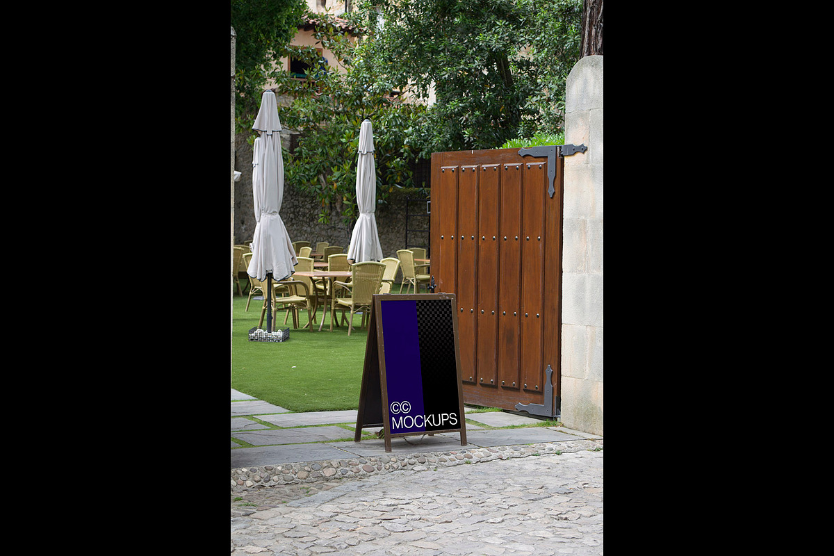 Entrance A-stand Mockups x2 P006, an Advertising Mockup by CC Mockups (Photo 5 of 6)