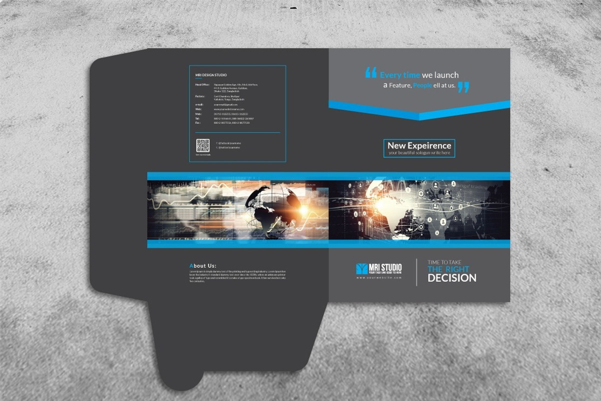 Corporate Presentation Folder, a Stationery Template by MRI STUDIO (Photo 2 of 4)