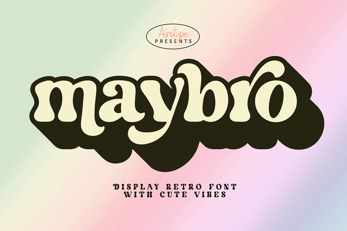 Maybro - Vintage Retro Serif Font, a Serif Font by Airotype (Photo 1 of 14)