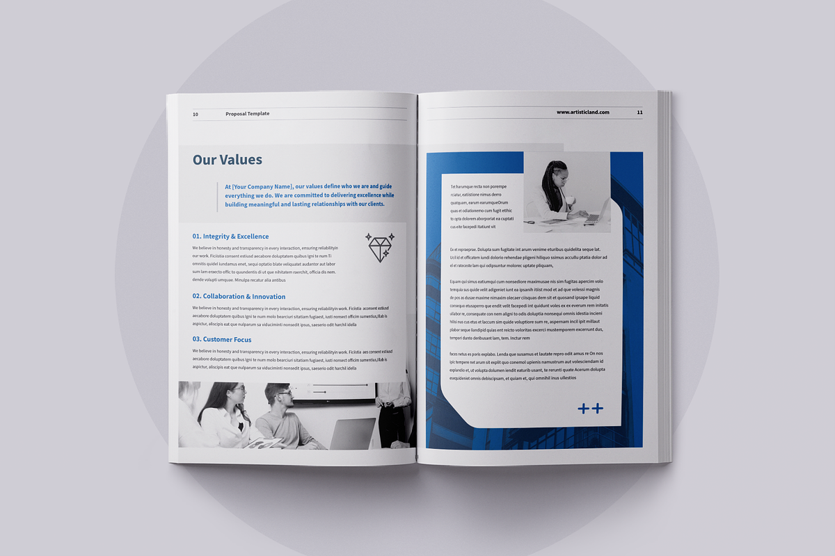 Proposal Template | Canva, a Brochure Template by ArtisticLand (Photo 7 of 12)