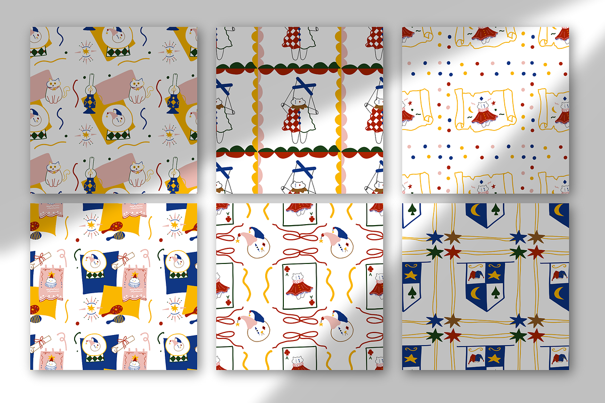 + 50 Jester Seamless Pattern, a Pattern Graphic by The Journey Atelier (Photo 17 of 17)