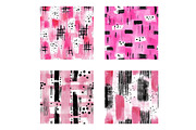 Messy Pink Brushstroke Digital paper, an Illustration by Designworld (Thumbnail 5 of 5)
