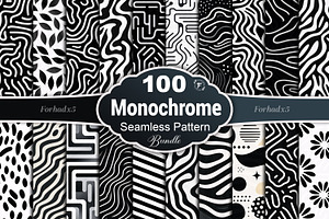 Monochrome Seamless Pattern, a Pattern Graphic by Forhadx5