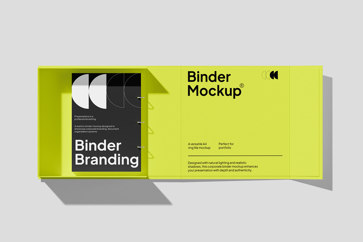 Binder Mockup, a Merchandise Mockup by Unerispace (Photo 4 of 5)