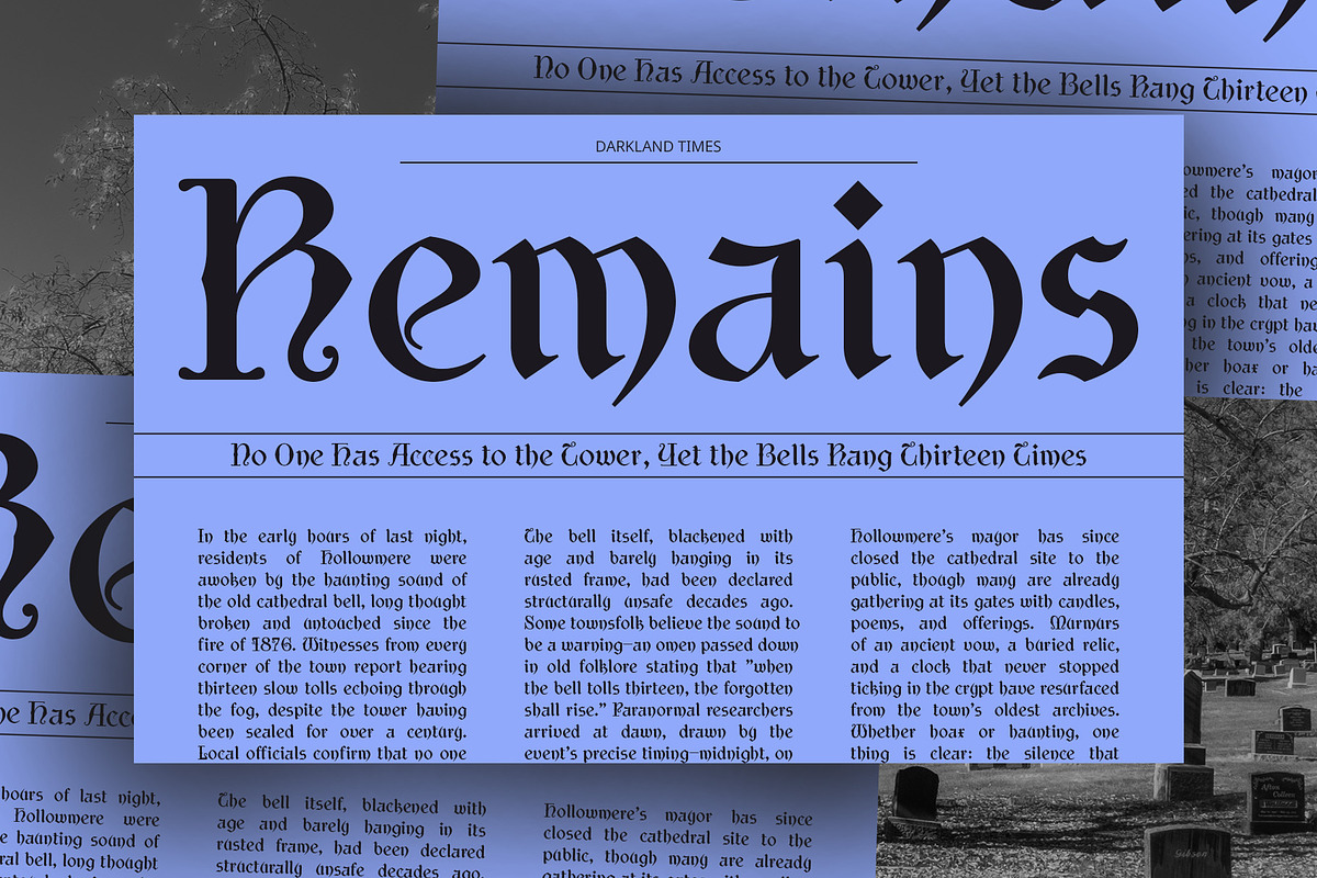 CS Rupinder – Gothic Uncial Font, a Blackletter Font by Craft Supply Co. (Photo 7 of 8)