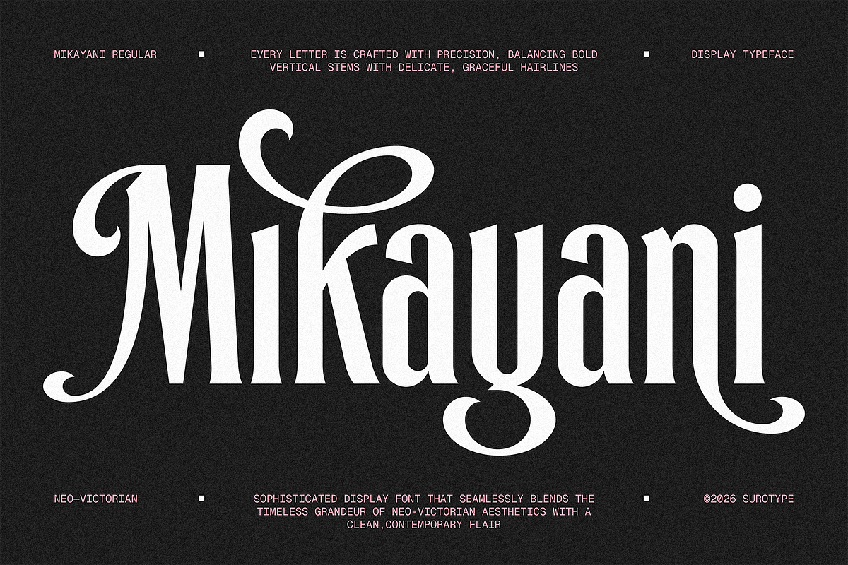 Mikayani Regular, a Serif Font by A.Budianto (Photo 2 of 8)