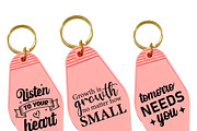 Motivational Keychains SVG Bundle, an Object Graphic by EllaMaiyaali (Thumbnail 4 of 4)