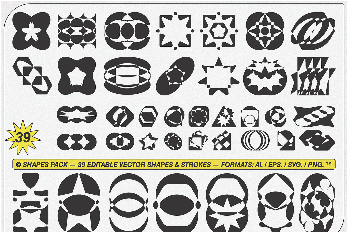 SHAPES PACK, an Object Graphic by Kapoor Design Empire (Photo 2 of 3)