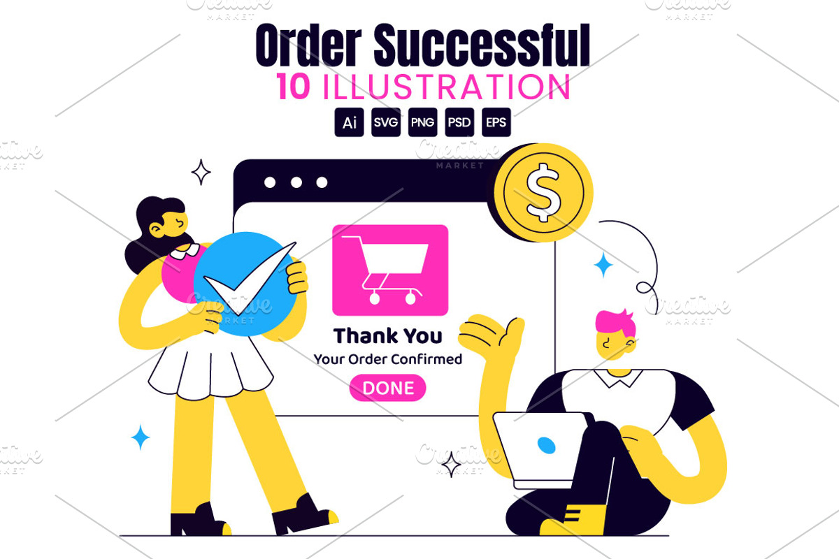 10 Order Successful Illustration, a Finance Illustration by denayunebgt (Photo 1 of 4)