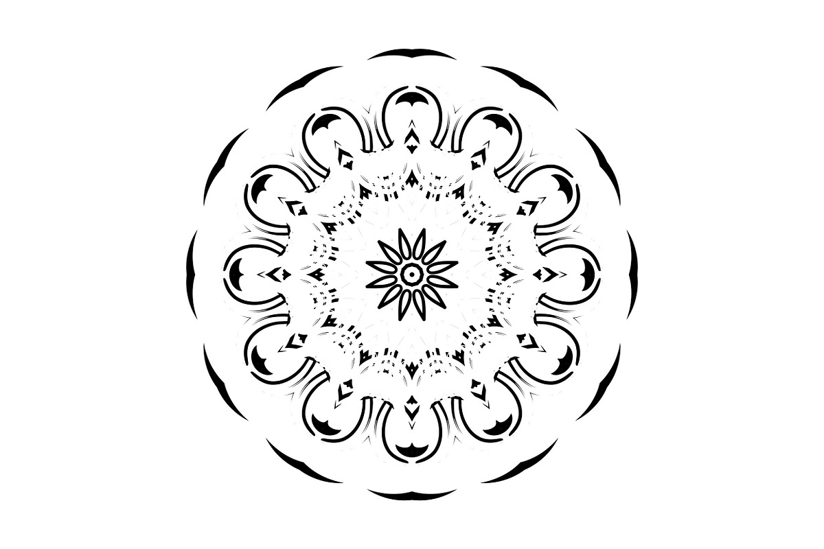 Elegant Mandala Line Art Collection, a Decorative Illustration by NJ Himel (Photo 22 of 101)