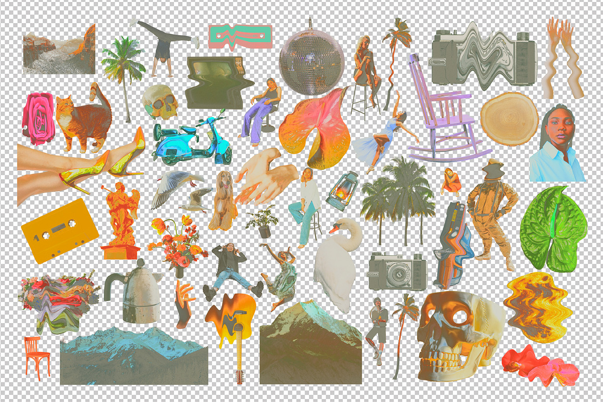 90s Collage Low Ink Kit, an Object Graphic by angelainthefields (Photo 9 of 13)