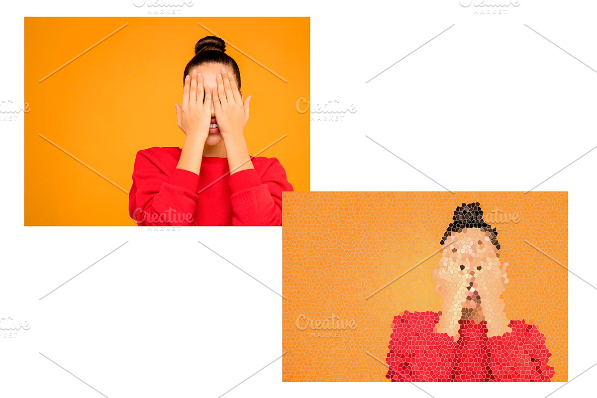 Mosaic Photo Effect, a Layer Style Add-On by alexdndz (Photo 2 of 2)